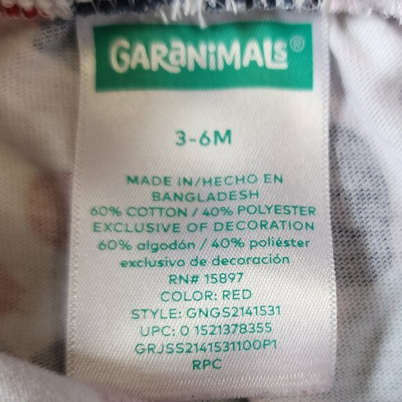 Garanimals Baby Girls' Multi Hearts Print Knit Shorts Size 3-6 Months - Picture 4 of 4